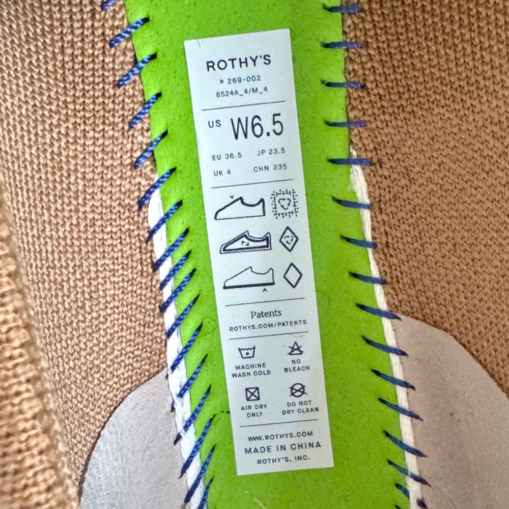 Rothy’s The Boat Shoe in Light Sand Tan | 6.5 NWOT - Picture 10 of 13